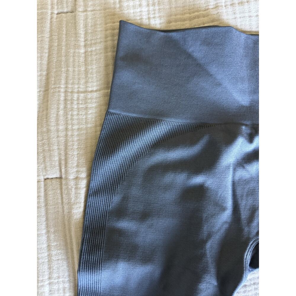 SET Active Sculptflex High Rise Seamless Yoga Gym Gray Blue Leggings Size Medium - Picture 12 of 13